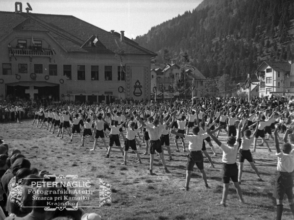 Nastop ob praznovanju 40 letnice Krekovega doma na Jesenicah leta 1936 - F 1936 4 4 012