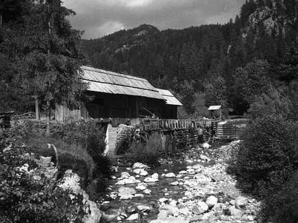 Žaga na vodni pogon na Kokri leta 1932 - F_1932_1_8_011