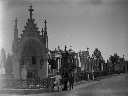 Vrsta spomenikov na pokopališču v Gradcu leta 1911 - naglic960