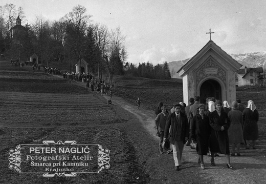 Obisk Kalvarije v Kamniku v postnem času 19.3. 1933 - F 1933 1 4 010 