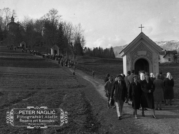 Obisk Kalvarije v Kamniku v postnem času 19.3. 1933 - F 1933 1 4 010 