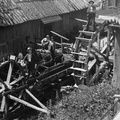 Jermanova vodna naprava, desno Nagličevo vodno kolo, okoli leta 1920 - Naglic270