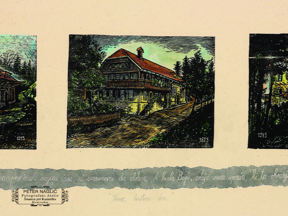 Miha Erič - Homec, Prosvetni dom 1915, 1925, 1945 - 2022