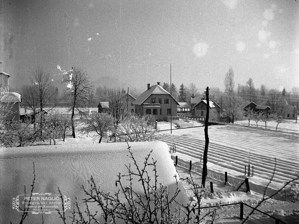 Hiša Karla Nagliča v zimi leta 1934 - F 1934 1 5 004