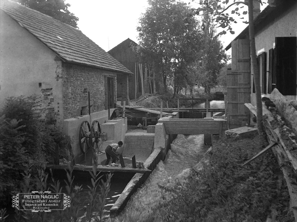 Gradbena dela ob nekdanji Jermanovi fužini leta 1938 - F 1938 2 37 016