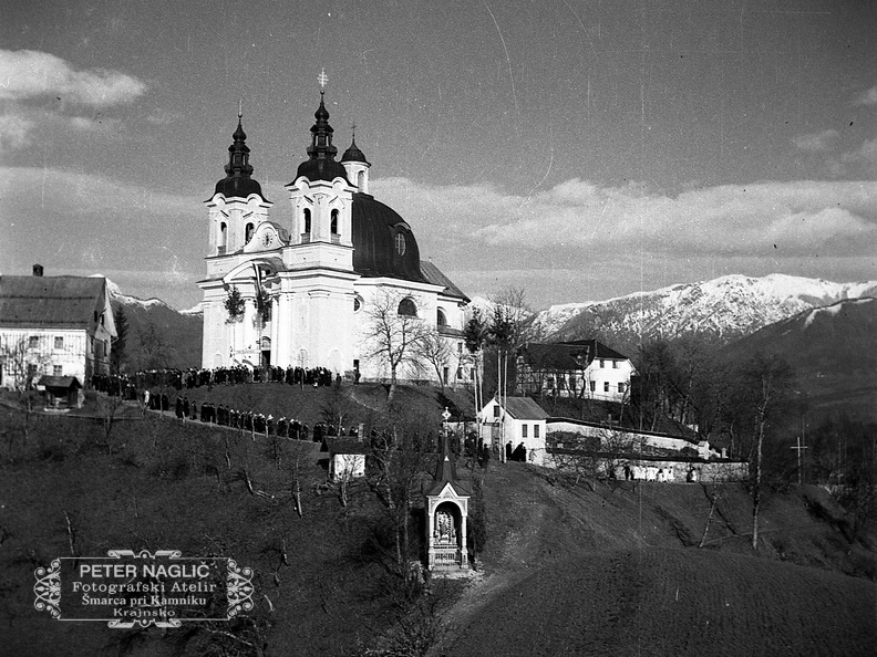 Cerkev sv. Ane v Tunjicah leta 1939 - F 1939 1 38 014