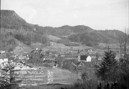 Kamnik, pogled proti jugu leta 1940 - Naglic RA 55 30 3821