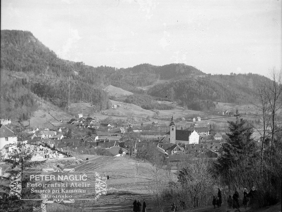 Kamnik, pogled proti jugu leta 1940 - Naglic RA 55 30 3821