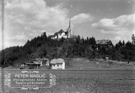 Pogled na Homški hrib z zahoda, leta 1930 - Naglic RA 661