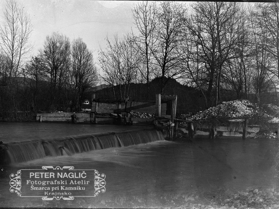 Izgradnja dupliškega jezu v času I. svetovne vojne - Naglic 1453