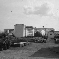 Plečnikove Žale na dan odprtja in blagoslova 1. julija 1940 - F 1940 1 11 004