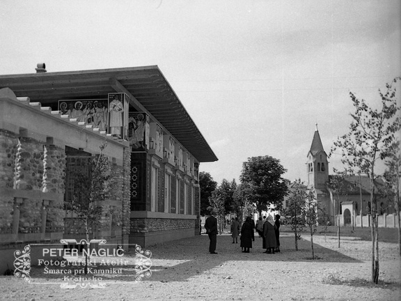 Plečnikove Žale na dan odprtja in blagoslova 1. julija 1940 - F 1940 1 11 015