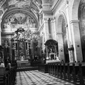 Notranjost frančiškanske cerkve v Ljubljani leta 1937 - F 1937 1 6 001