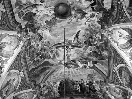 Notranjost frančiškanske cerkve v Ljubljani leta 1937 - F 1937 1 6 003