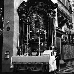 Notranjost frančiškanske cerkve v Ljubljani leta 1937 - F 1937 1 6 009