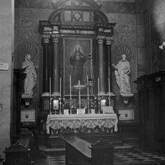 Notranjost frančiškanske cerkve v Ljubljani leta 1937 - F 1937 1 6 012