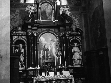 Notranjost frančiškanske cerkve v Ljubljani leta 1937 - F 1937 1 6 014