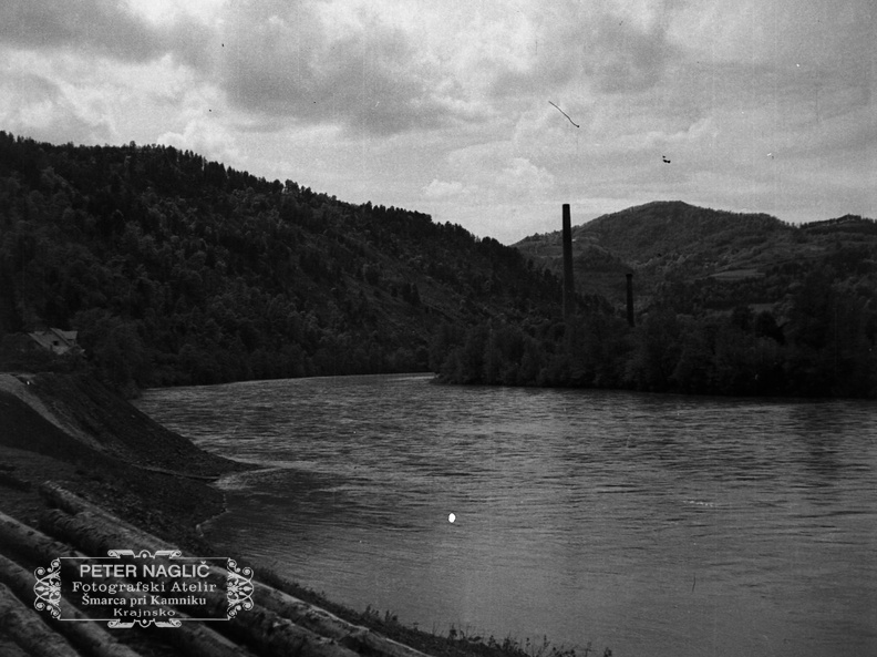 Litija, reka Sava,  desno Podkraj, levo Šmelc - F 1933 2 10 005