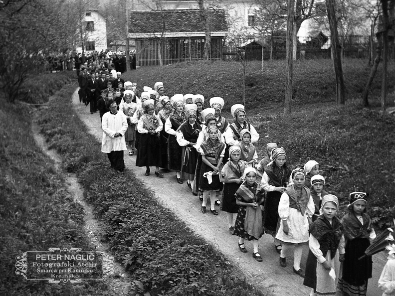 Procesija Marije pomagaj v Šentvidu pri Lukovici - F 1940 1 7 008