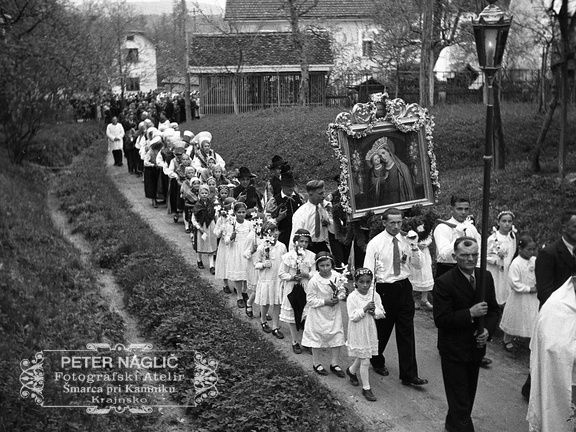 Procesija Marije pomagaj v Šentvidu pri Lukovici - F 1940 1 7 009