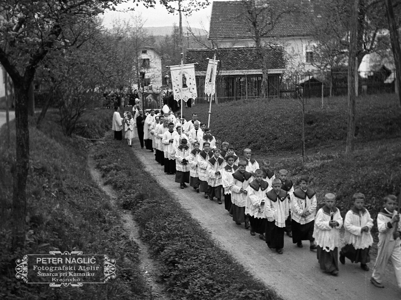 Procesija Marije pomagaj v Šentvidu pri Lukovici - F 1940 1 7 011