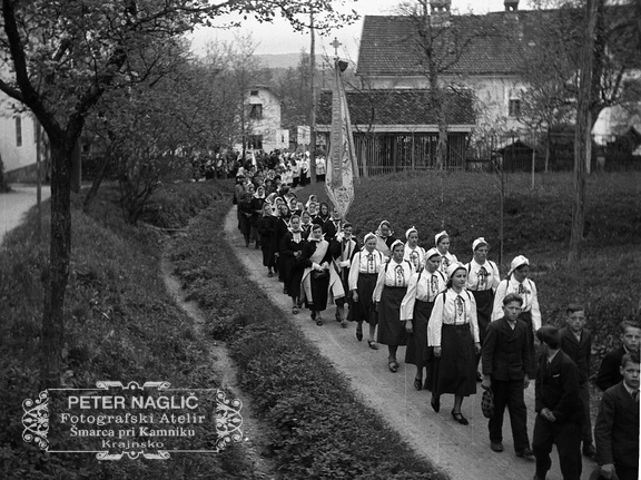 Procesija Marije pomagaj v Šentvidu pri Lukovici - F 1940 1 7 013