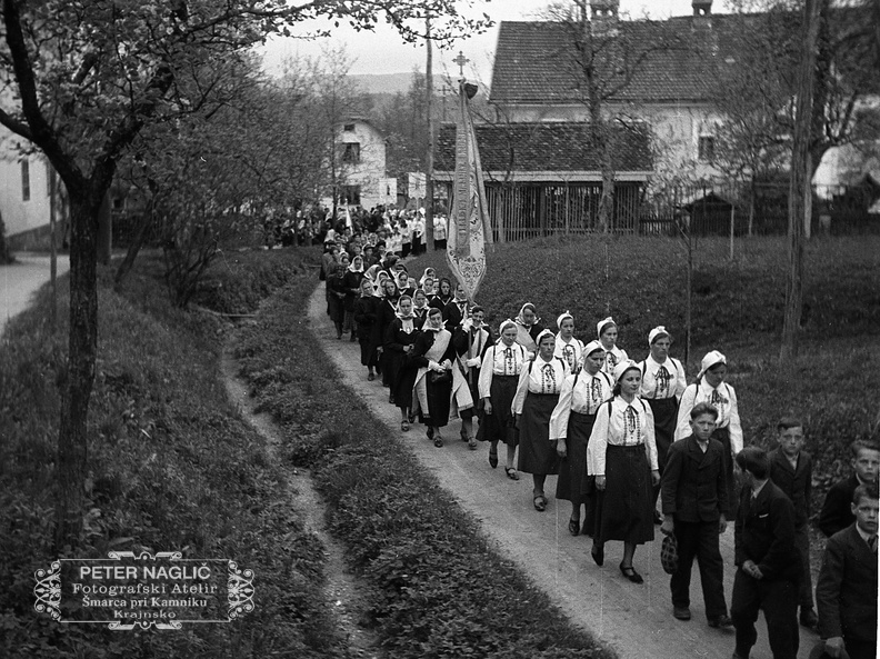 Procesija Marije pomagaj v Šentvidu pri Lukovici - F 1940 1 7 013