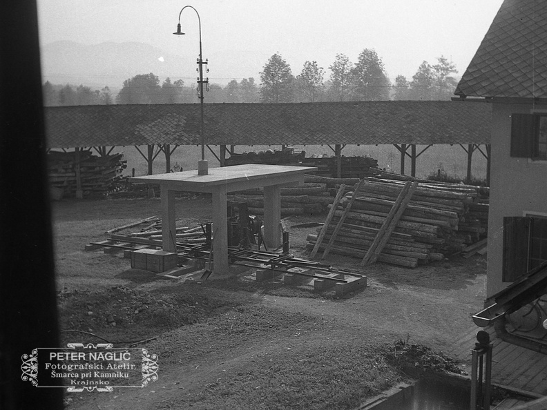 Bočni jarmenik za razrez hlodovine v Nagličevi tovarni leta 1940 - F 1940 1 8 002