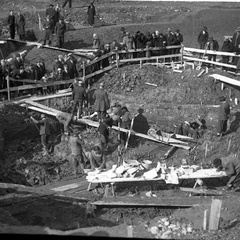 Mesto odkopa okostja mamuta v Nevljah - F 1938 1 1 004