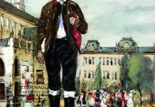 Slomškovi dnevi Maribor, Naglič v narodni noši - Viktor Šest, olje na platnu 2023