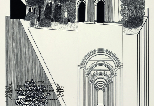 Navje - Natalija Juhart Brglez, flomaster in kemični svinčnik na papir 2023