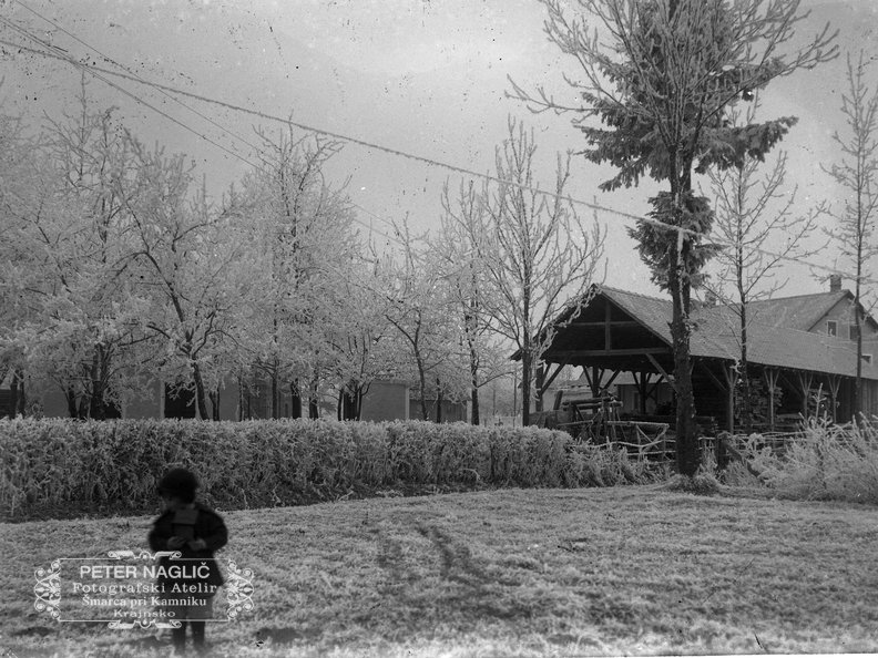 Šupa za les pozimi v ivju - Naglic017