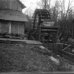 Vodno kolo, del šupe in podiranje Špurčove fužine septembra 1922 - Naglic050
