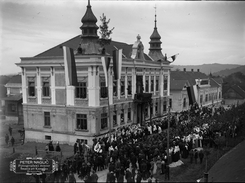 Domžale, blagoslov prosvetnega doma 28. avgusta 1910 - Naglic 1287