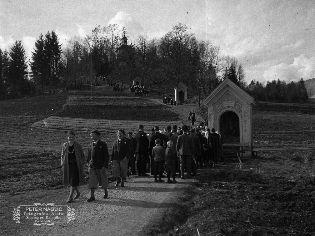 Obisk Kalvarije v postnem času, Kamnik 19.3.1933 - F 1933 1 4 009