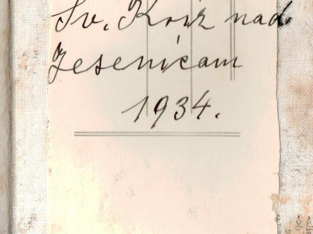 Izlet na Golico leta 1934 - F 1934 1 1 009 hrbtna stran