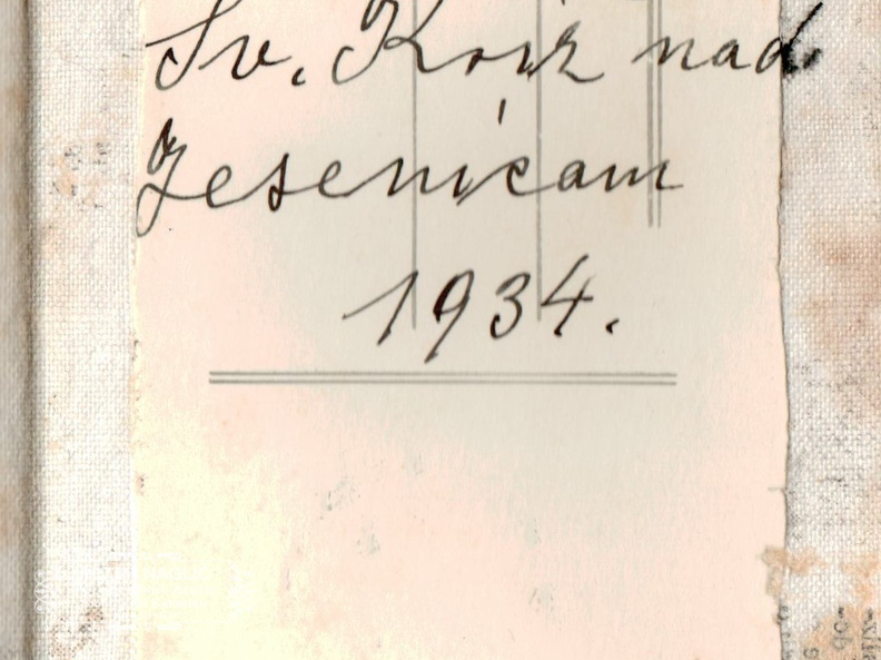 Izlet na Golico leta 1934 - F 1934 1 1 009 hrbtna stran