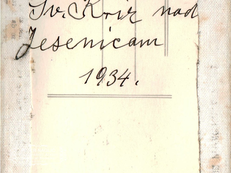 Izlet na Golico leta 1934 - F 1934 1 1 012 hrbtna stran