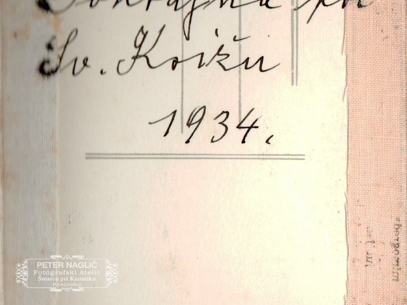 Izlet na Golico leta 1934 - F 1934 1 1 013 hrbtna stran